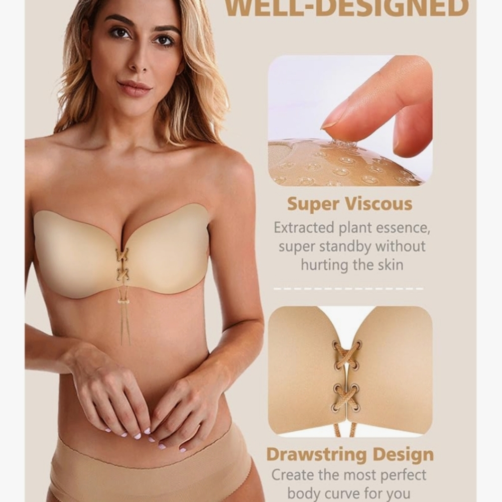 Strapless Push-Up Bra in Nude
